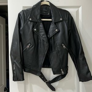 Elodie faux leather moto jacket